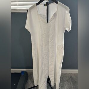 Elegant White Swim Coverup